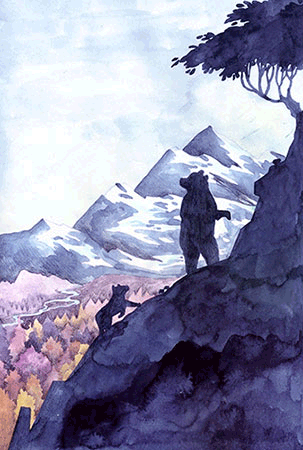 Ensemble TACTUS Le roi des ours James Oliver Curwood Dessin live Musique Quentin Dubois Marion Cluzel